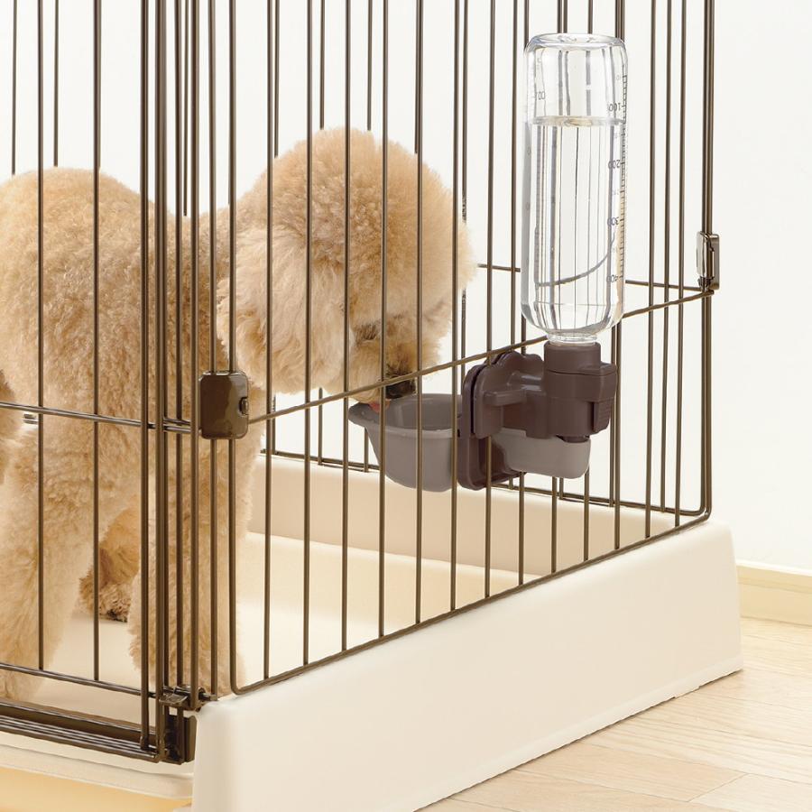 ドッグウォーターディッシュ S ボトル付 給水器 水入れ 水のみ器 水飲み ペット 犬 の 水 ケージ につける タイプ リッチェル | リッチェル | 03