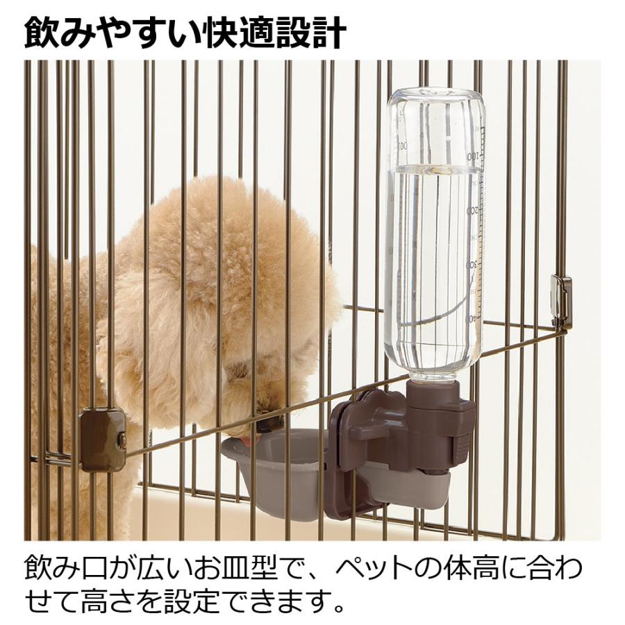 ドッグウォーターディッシュ S ボトル付 給水器 水入れ 水のみ器 水飲み ペット 犬 の 水 ケージ につける タイプ リッチェル | リッチェル | 04