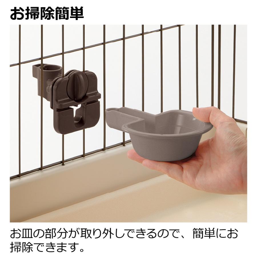 ドッグウォーターディッシュ S ボトル付 給水器 水入れ 水のみ器 水飲み ペット 犬 の 水 ケージ につける タイプ リッチェル | リッチェル | 07