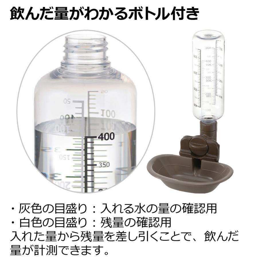 ドッグウォーターディッシュ M ボトル付 給水器 水入れ 水のみ器 水飲み ペット 犬 の 水 ケージ につける タイプ リッチェル | リッチェル | 08