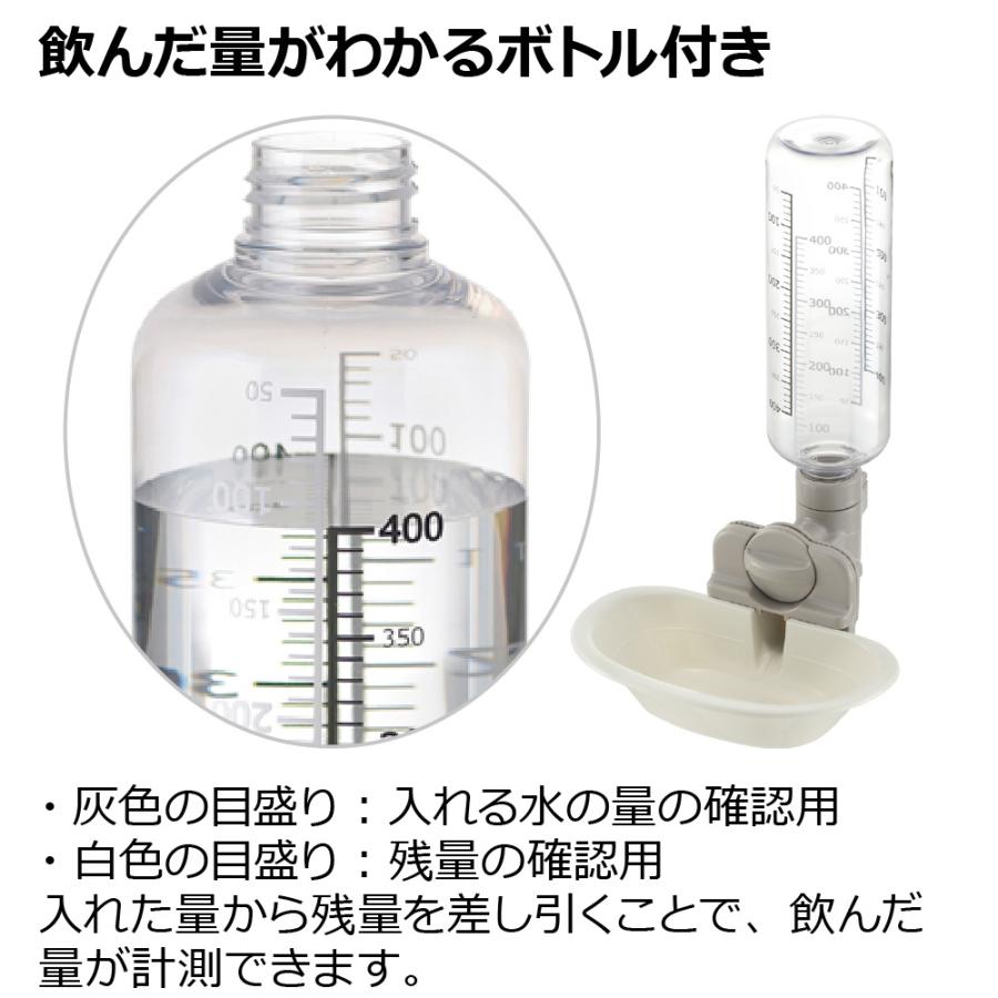 猫 給水器 キャットウォーターディッシュ M ボトル付 リッチェル 水飲み ペット ケージ 自動給水 猫用 | リッチェル | 08