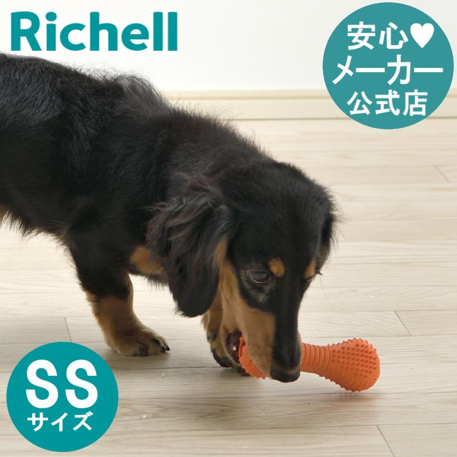 犬 おもちゃ グルー ブラッシュ SS リッチェル 知育 玩具 ペット 用品 小型犬  おやつ  フード 噛む トイ | リッチェル