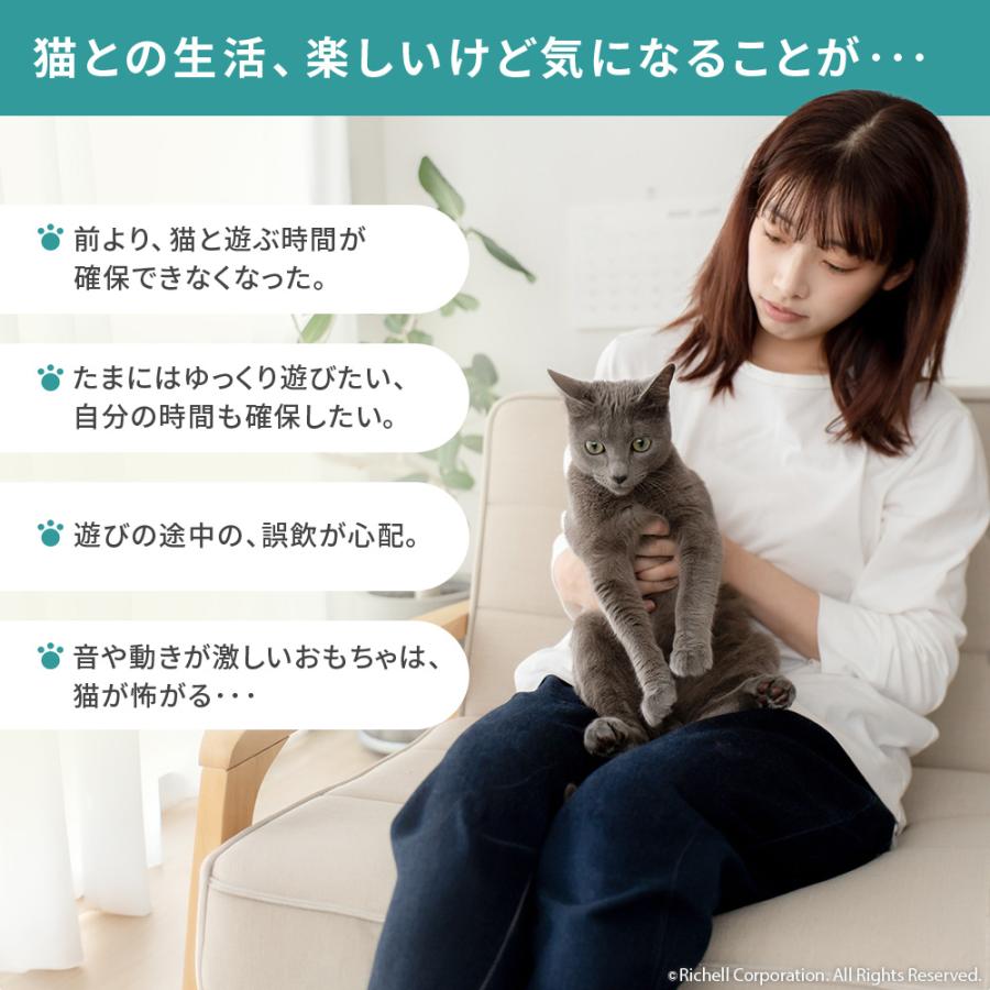 【配送区分R1】ニャーオ ぶらりん足じゃらし 猫用 ネコ おもちゃ 猫じゃらし  リッチェル 公式 | リッチェル | 02