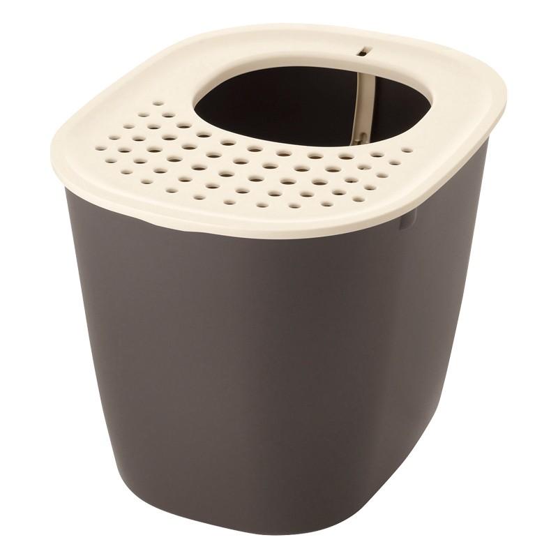 猫トイレ 大型 ラプレ 砂取りネコトイレ おしゃれ 飛び散らない 隠す 上から フルカバー 日本製 リッチェル  公式 | リッチェル | 03