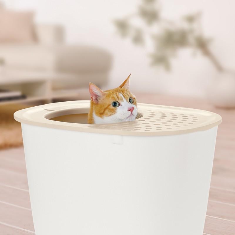 猫トイレ 大型 ラプレ 砂取りネコトイレ おしゃれ 飛び散らない 隠す 上から フルカバー 日本製 リッチェル  公式 | リッチェル | 04