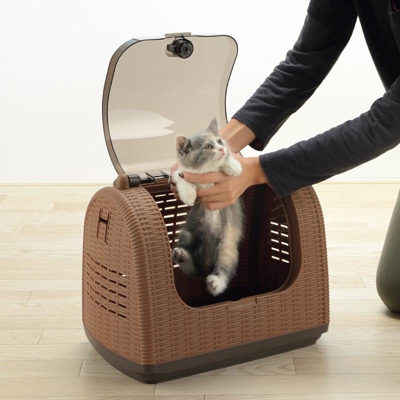 ラタンキャリー 超 小型 犬 猫 うさぎ 防災グッズ ペット キャリー バッグ ケース 日本製 国産 リッチェル Richell 公式 | リッチェル | 07
