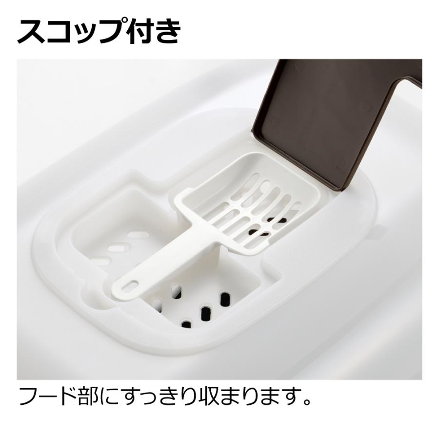 猫トイレ 大型 ラプレ ネコトイレ 深型 60フード付 スコップ リッチェル 飛び散り防止 簡単掃除 清潔 ペット | リッチェル | 07