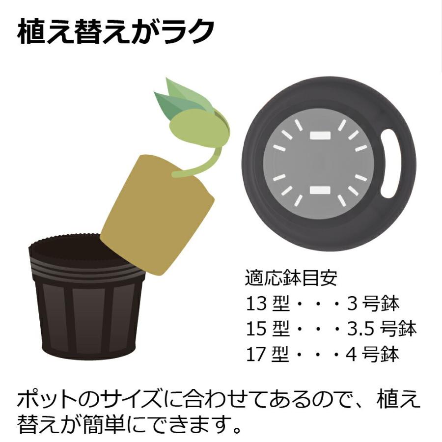 ミエルノPlus ポット 15型N 園芸 ガーデン 植木 鉢 底面給水 プランター おしゃれ 室内 スリット ロング プラスチック リッチェル | リッチェル | 12