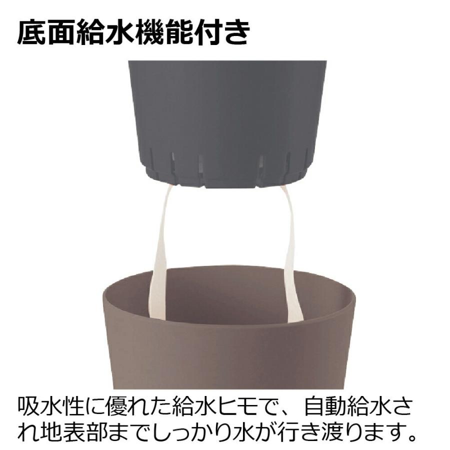 ミエルノPlus ポット 15型N 園芸 ガーデン 植木 鉢 底面給水 プランター おしゃれ 室内 スリット ロング プラスチック リッチェル | リッチェル | 07