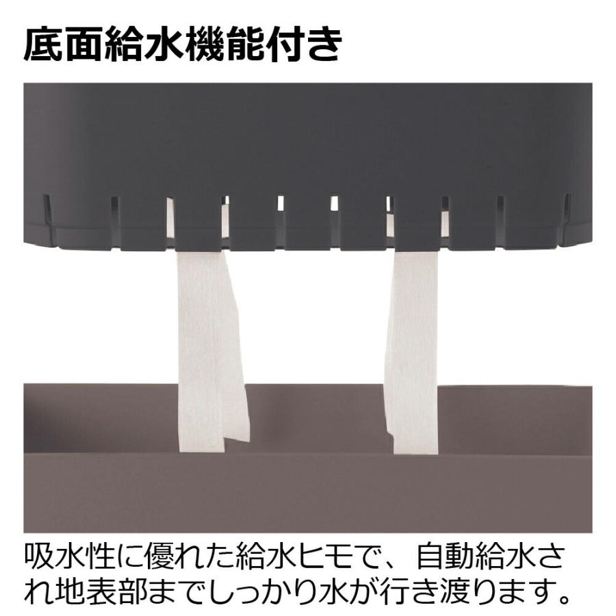 ミエルノPlus プランター 27型N 園芸 ガーデン 植木 鉢 底面給水 プランター おしゃれ 室内 スリット プラスチック リッチェル | リッチェル | 07