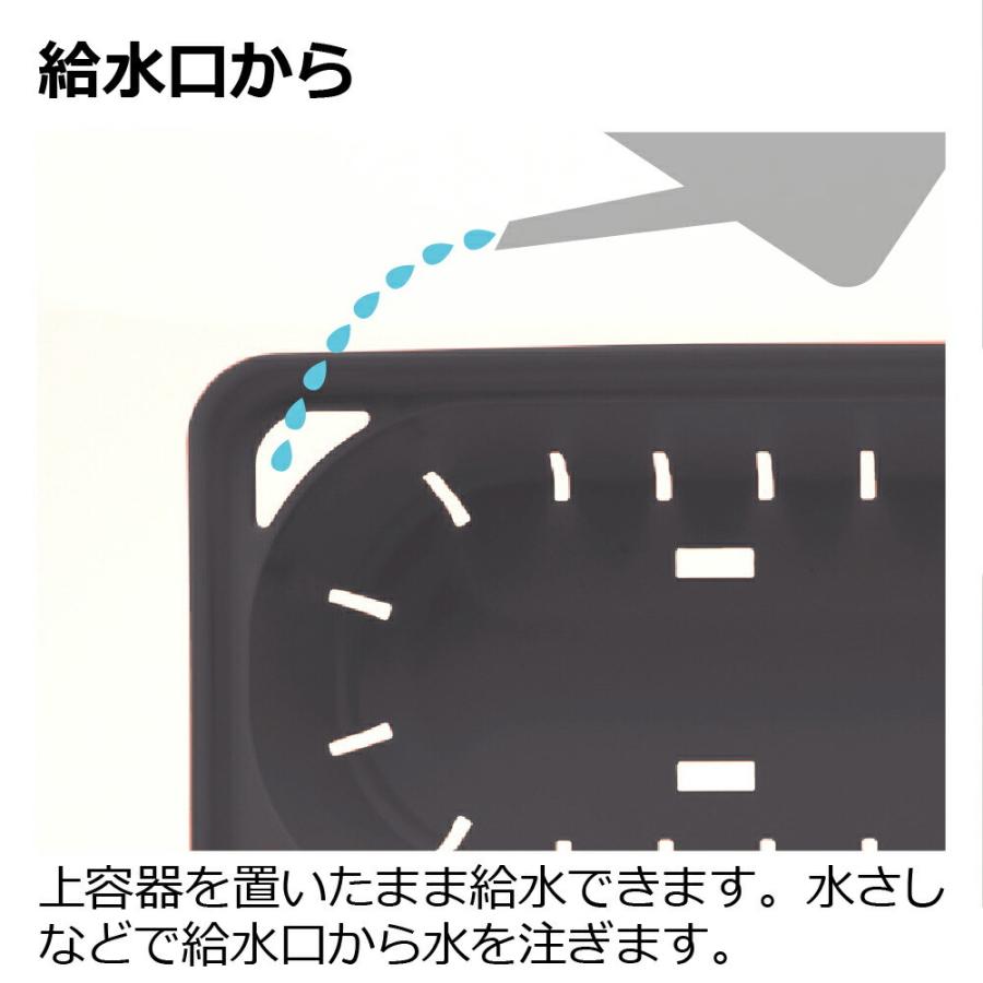 ミエルノPlus プランター 27型N 園芸 ガーデン 植木 鉢 底面給水 プランター おしゃれ 室内 スリット プラスチック リッチェル | リッチェル | 09