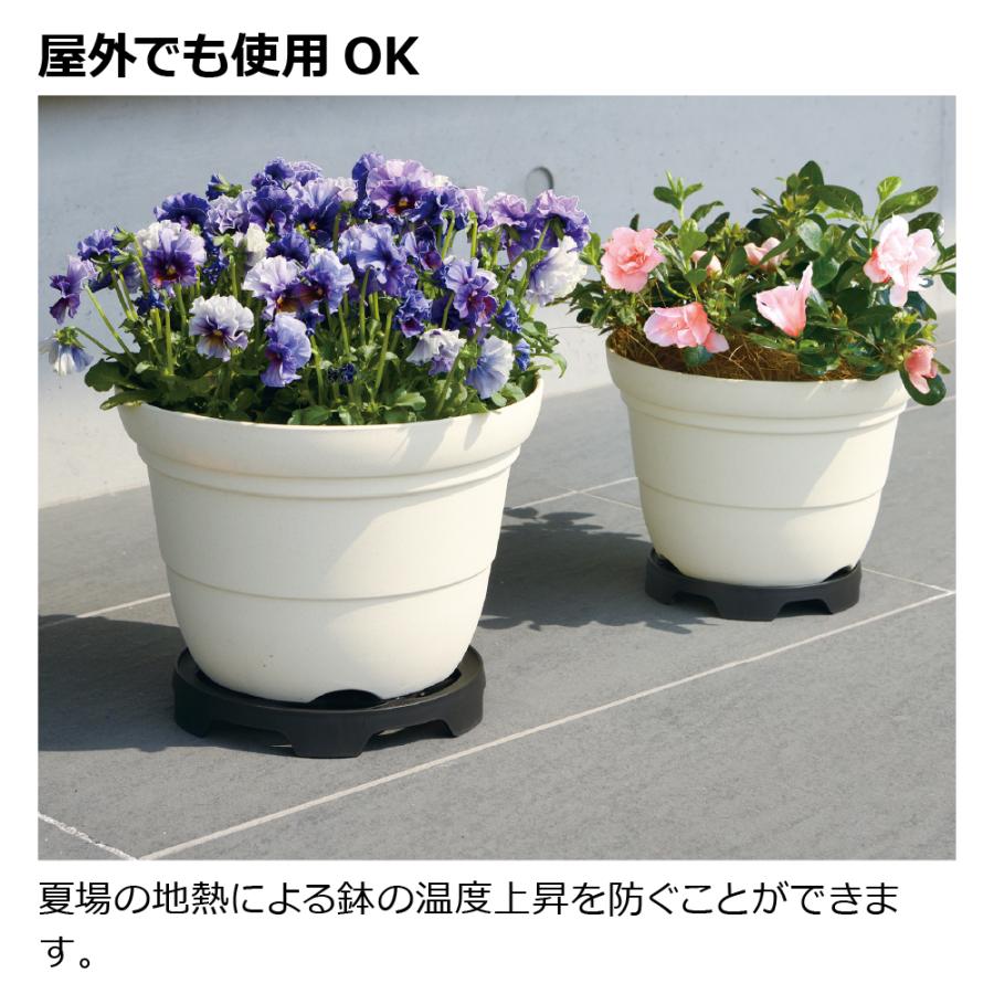 置くだけで通気・排水できるポットスタンド M 園芸 ガーデニング 植木 鉢 受皿 フラワースタンド 鉢台 根腐れ防止 排水 通気性 害虫防止 リッチェル 公式 | リッチェル | 03