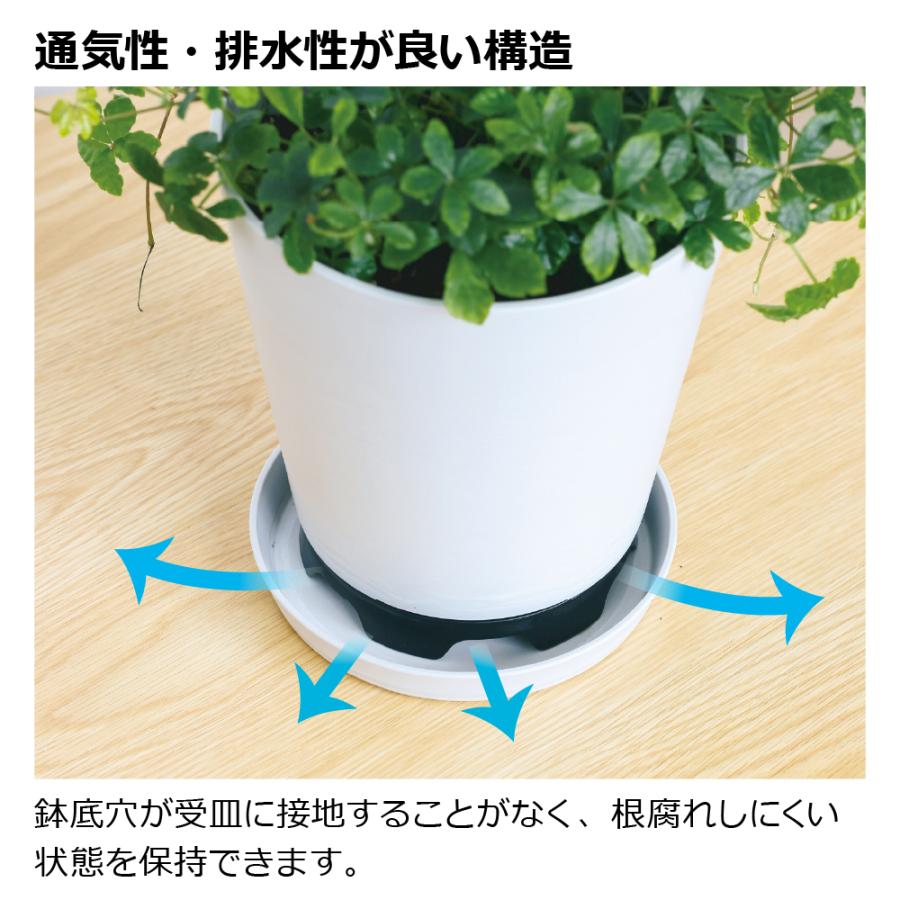 置くだけで通気・排水できるポットスタンド L 園芸 ガーデニング 植木 鉢 受皿 フラワースタンド 鉢台 根腐れ防止 排水 通気性 害虫防止 リッチェル 公式 | リッチェル | 02