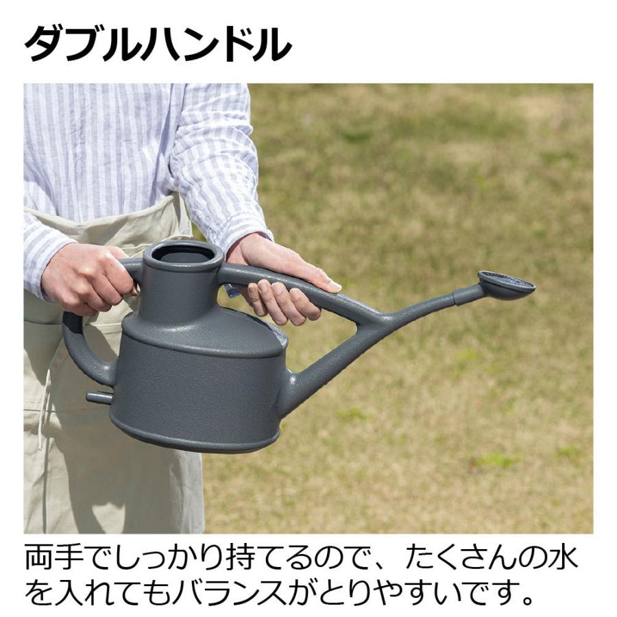 ナクレ ジョーロN 3.5L 園芸 ガーデン ガーデニング 水差し ピッチャー じょうろ 如雨露 上呂 おしゃれ はす口 リッチェル  公式 | リッチェル | 05