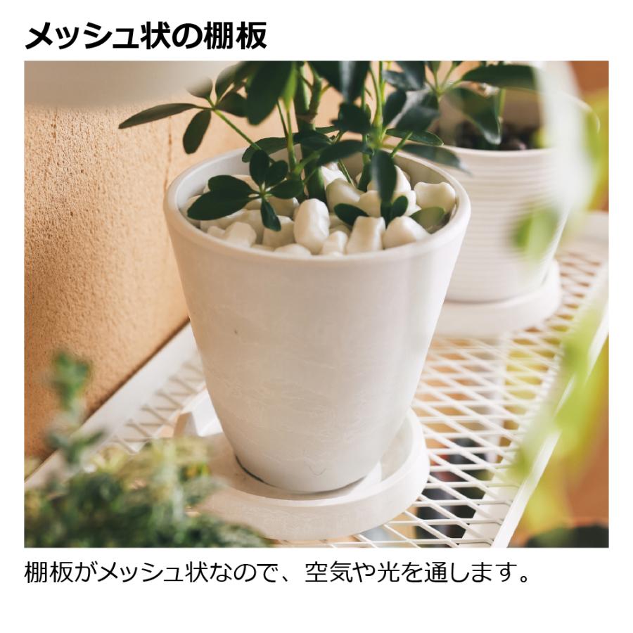 ボタニー ハンギングポール用シェルフ 60 園芸 ガーデン ガーデニング 観葉植物 おしゃれ インテリア 棚 屋内 室内 インドアグリーン 追加部材 リッチェル 公式 | リッチェル | 03