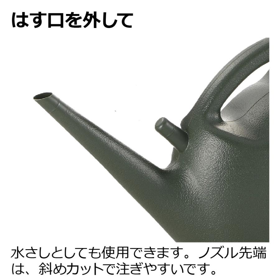 スラック ジョーロ 8L 園芸 ガーデン 水差し ピッチャー じょうろ 如雨露 上呂 おしゃれ はす口 大容量 リッチェル  公式 | リッチェル | 05