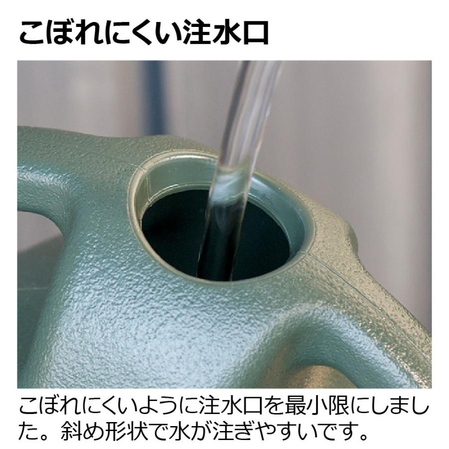 スラック ジョーロ 8L 園芸 ガーデン 水差し ピッチャー じょうろ 如雨露 上呂 おしゃれ はす口 大容量 リッチェル  公式 | リッチェル | 08
