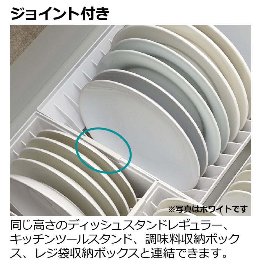 ES トトノ 引き出し用 ディッシュスタンドR ワイド 皿 仕切り 食器 収納 縦 置き 当店限定カラー キッチン 引き出し プラスチック 日本製 リッチェル 公式 | リッチェル | 02