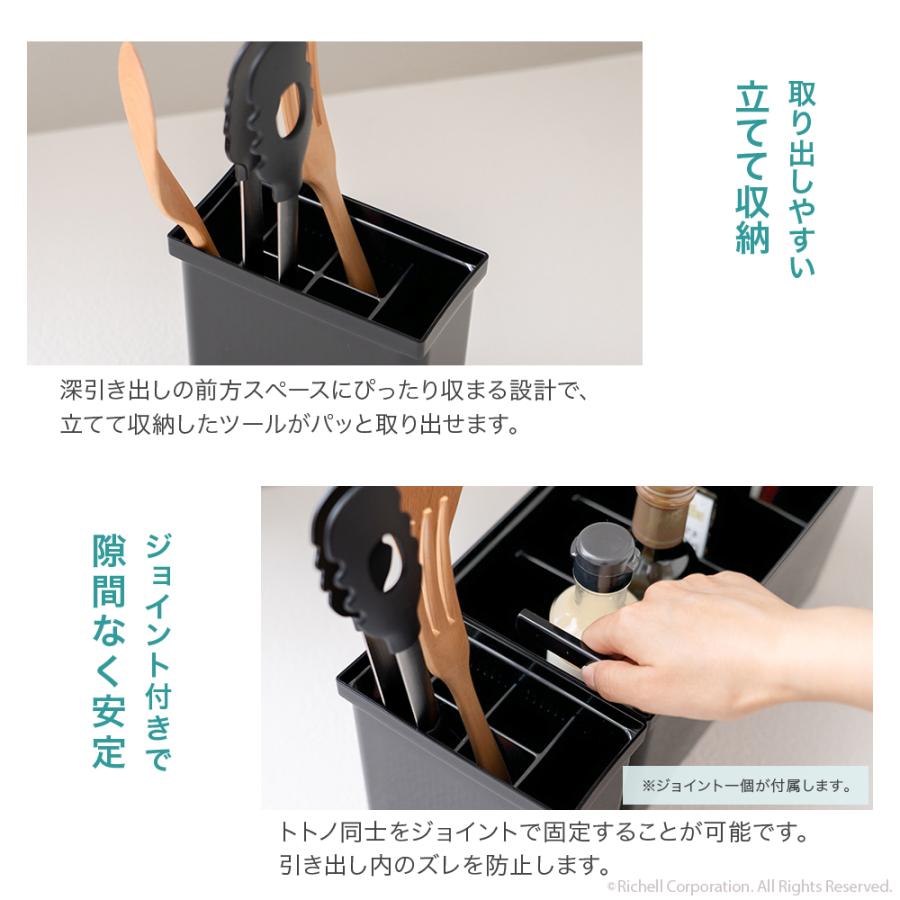 【配送区分R1】ES トトノ 引き出し用 キッチンツールスタンドR  公式限定 キッチン リッチェル 公式 | リッチェル | 07