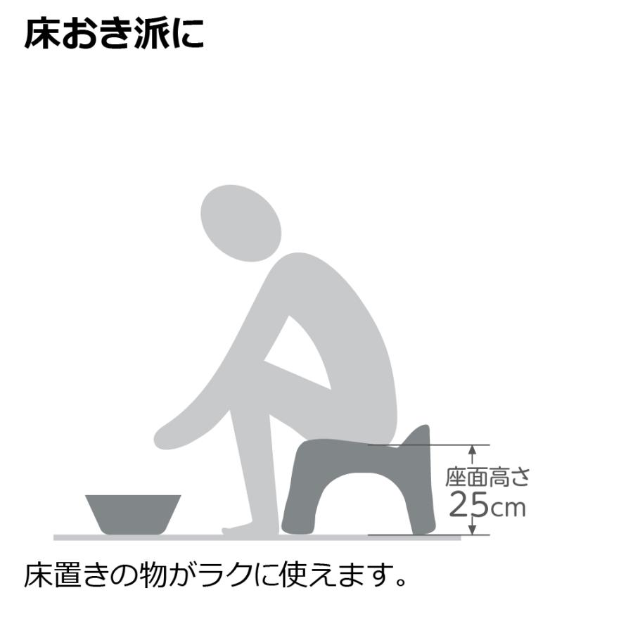【配送区分K1】リュクレ 湯おけ＆腰かけセット 25H 25cm クリア 浴用品 お風呂 バスチェア 風呂イス 湯おけ セット 日本製 リッチェル 公式 | リッチェル | 10