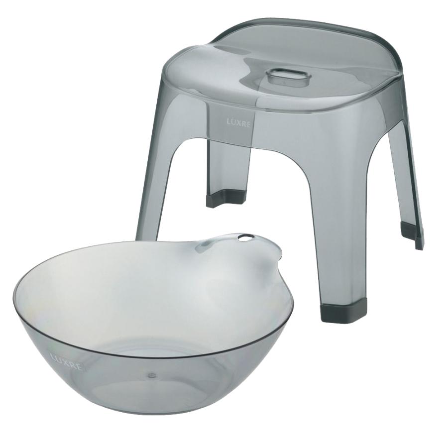 【配送区分K1】リュクレ 湯おけ＆腰かけセット 30H 浴用品 お風呂 バスチェア 風呂イス 湯おけ セット リッチェル 公式 | リッチェル | 01