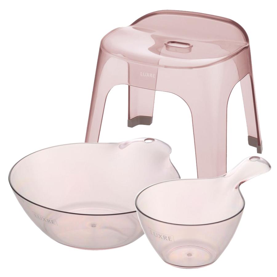 【配送区分K1】リュクレ お風呂3点セット 30H 浴用品 お風呂 バスチェア 風呂イス 手おけ 風呂桶 湯おけ セット リッチェル 公式 | リッチェル | 03