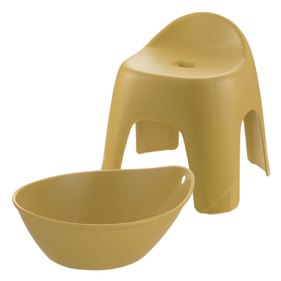【配送区分K1】ハユール 湯おけ＆腰かけセット TH 浴用品 お風呂 バスチェア 風呂イス 湯おけ セット リッチェル 公式 | リッチェル | 04