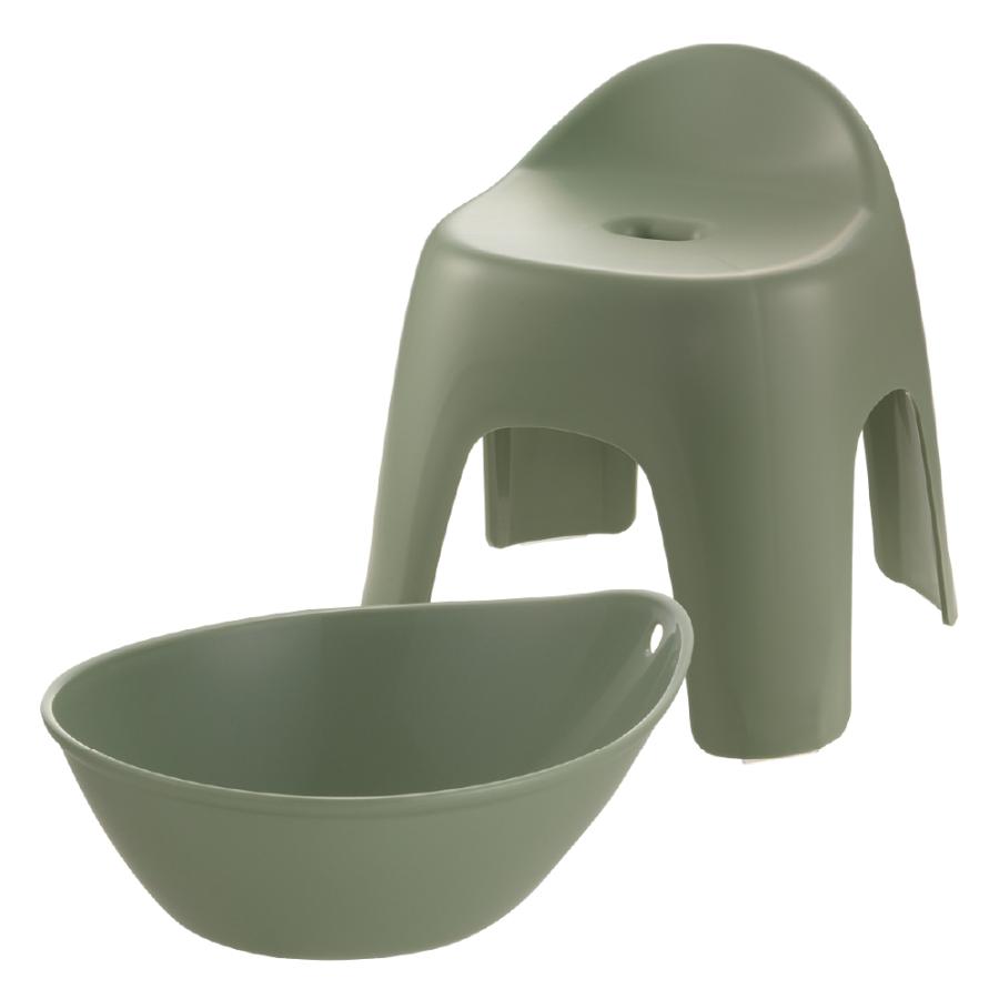 【配送区分K1】ハユール 湯おけ＆腰かけセット TH 浴用品 お風呂 バスチェア 風呂イス 湯おけ セット リッチェル 公式 | リッチェル | 06