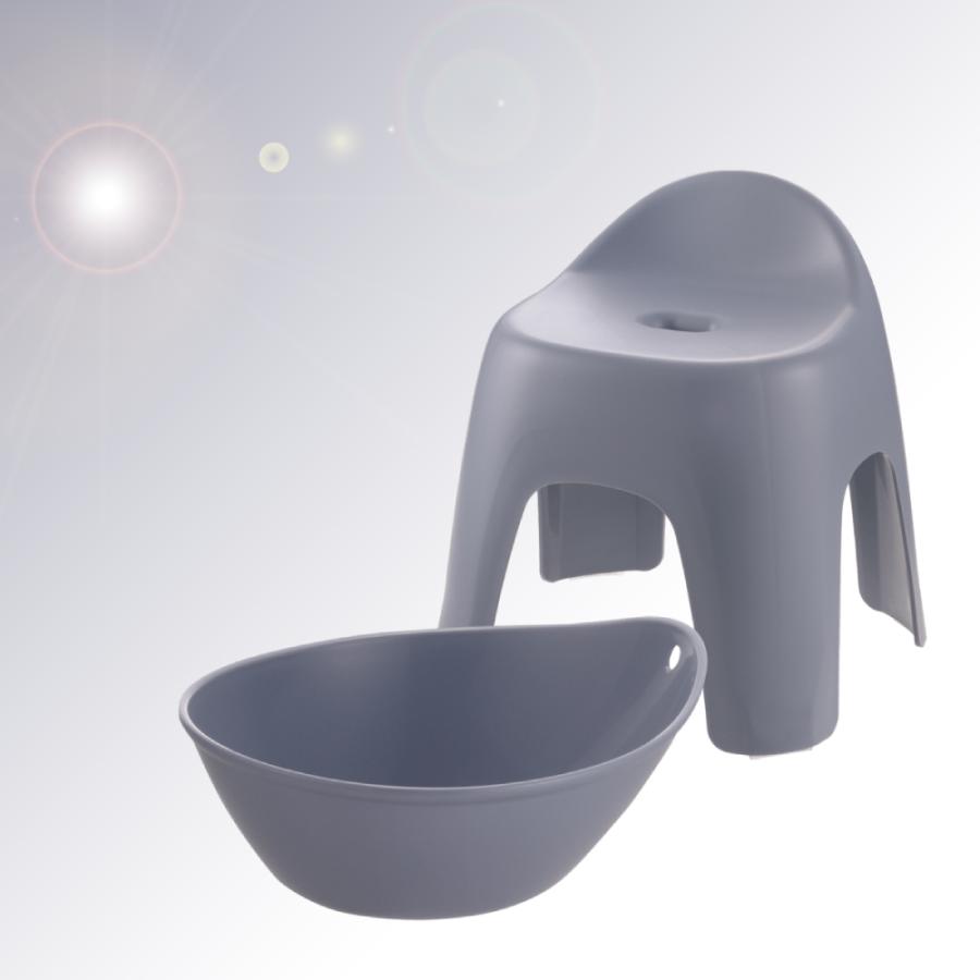 【配送区分K1】ハユール 湯おけ＆腰かけセット TH 浴用品 お風呂 バスチェア 風呂イス 湯おけ セット リッチェル 公式 | リッチェル | 08
