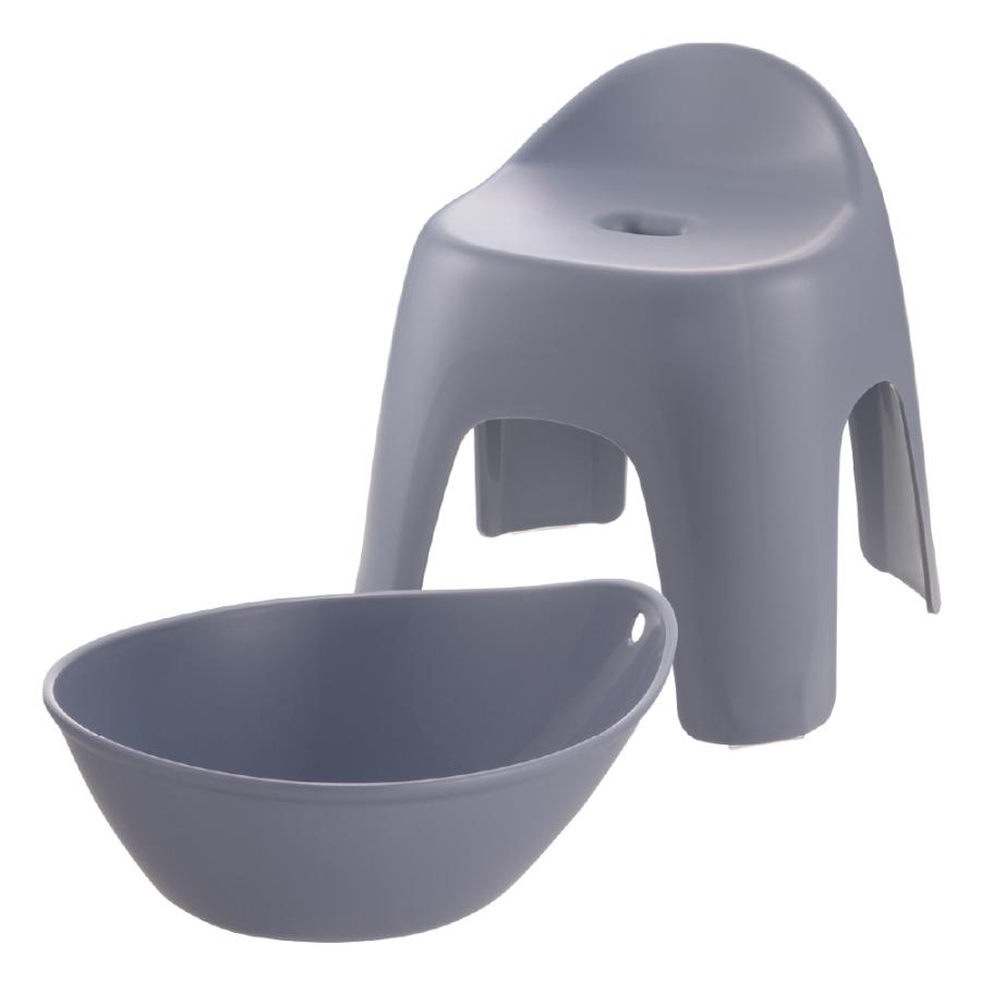 【配送区分K1】ハユール 湯おけ＆腰かけセット TH 浴用品 お風呂 バスチェア 風呂イス 湯おけ セット リッチェル 公式 | リッチェル | 02