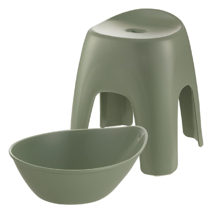 【配送区分K1】ハユール 湯おけ＆腰かけセット TX 浴用品 お風呂 バスチェア 風呂イス 湯おけ セット リッチェル 公式 | リッチェル | 06