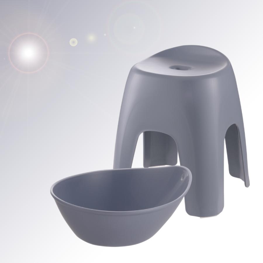 【配送区分K1】ハユール 湯おけ＆腰かけセット TX 浴用品 お風呂 バスチェア 風呂イス 湯おけ セット リッチェル 公式 | リッチェル | 08