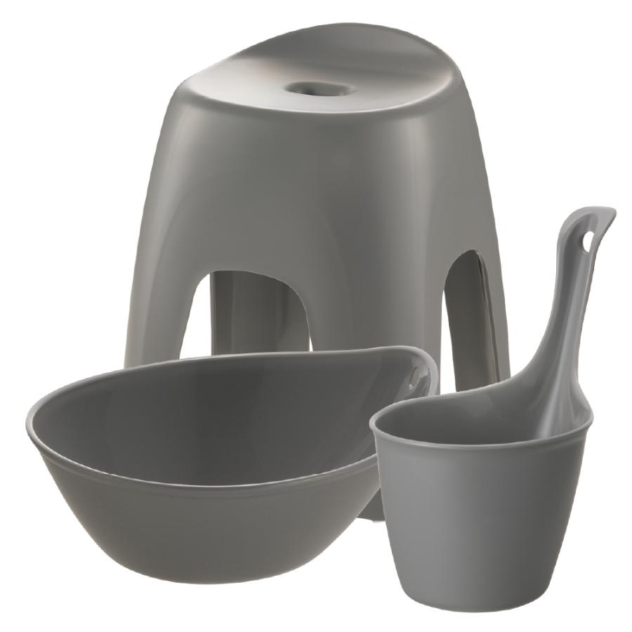 【配送区分K1】ハユール お風呂3点セット TX 浴用品 お風呂 バスチェア 風呂イス 手おけ 風呂桶 湯おけ セット リッチェル 公式 | リッチェル | 03