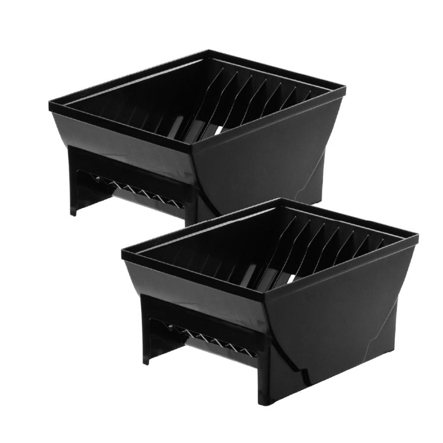 ES トトノ 引き出し用 ディッシュスタンドR ワイド 2点セット 仕切り 食器 収納 限定カラー プラスチック 日本製 リッチェル公式ショップ Richell | リッチェル