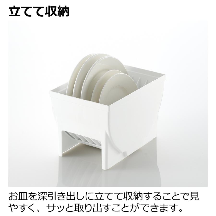 ES トトノ 引き出し用 ディッシュスタンドR レギュラー 2点セット 仕切り 食器 収納 限定カラー プラスチック 日本製 リッチェル公式ショップ Richell | リッチェル | 02