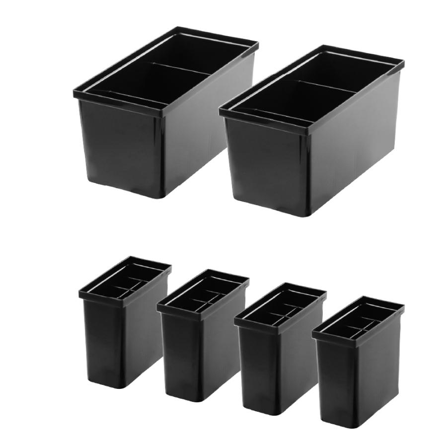 ES トトノ キッチンツールスタンドR＆調味料収納ボックスR 6点セット 仕切り 食器 収納 限定カラー プラスチック 日本製 リッチェル公式ショップ Richell | リッチェル