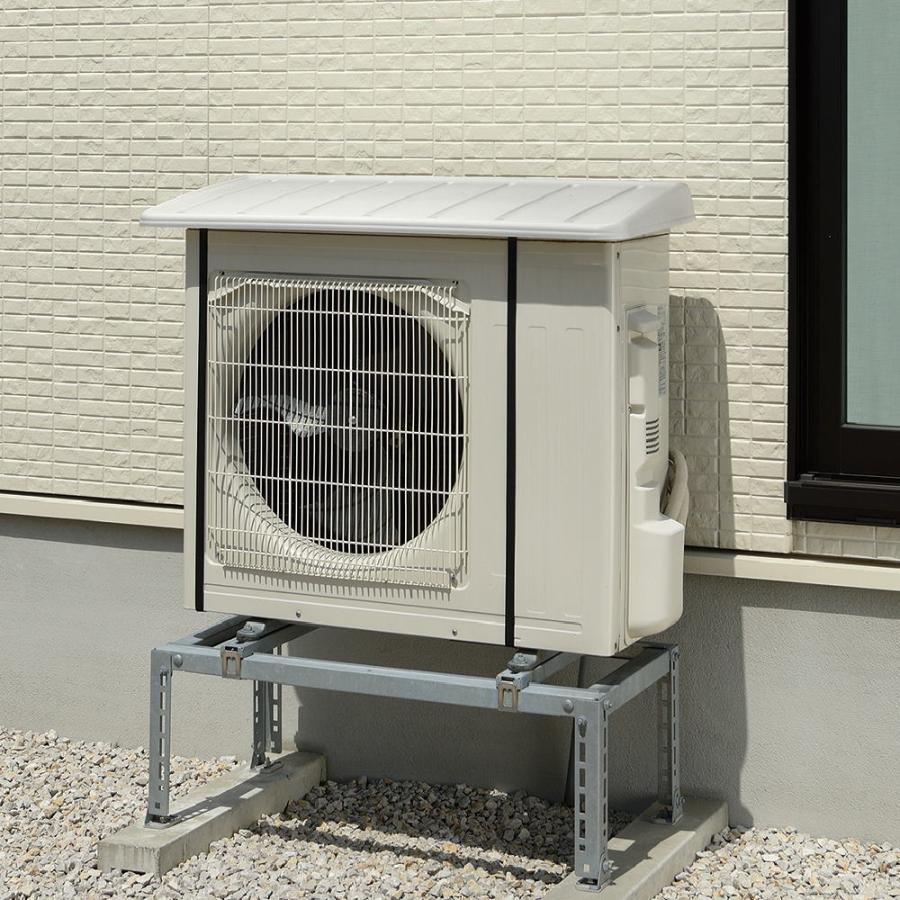 公式直営 エアコン日よけ ワイド MI 910 × 5個 セットクーラー エコ キュート 室外機 カバー 日除け パネル 雨 雪 ひも付き 固定 断熱 省エネ リッチェル | リッチェル | 02