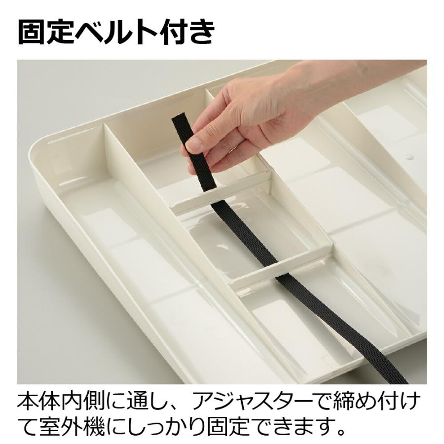 公式直営 エアコン日よけ ワイド MI 910 × 5個 セットクーラー エコ キュート 室外機 カバー 日除け パネル 雨 雪 ひも付き 固定 断熱 省エネ リッチェル | リッチェル | 06