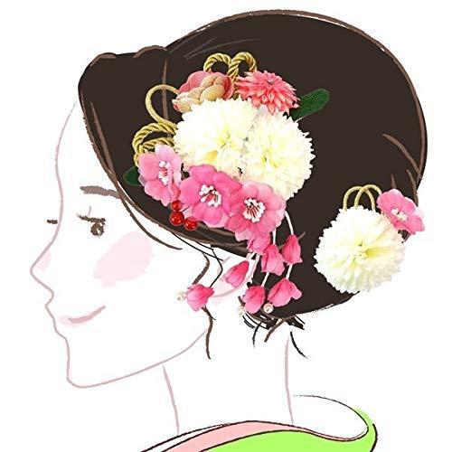 注目の 髪飾り 2点セット Wk 263 ピンク 白 コーム型 かんざし ヘアーアクセサリー 成人式 振袖 浴衣 結婚式 卒業式 花 代引不可 Mercurytechnologies Mn Com