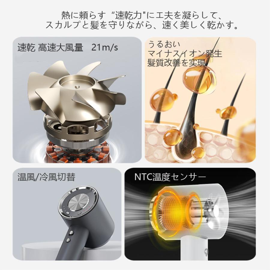 ドライヤー 速乾 大風量 ヘアドライヤー 高速ドライヤー マイナス