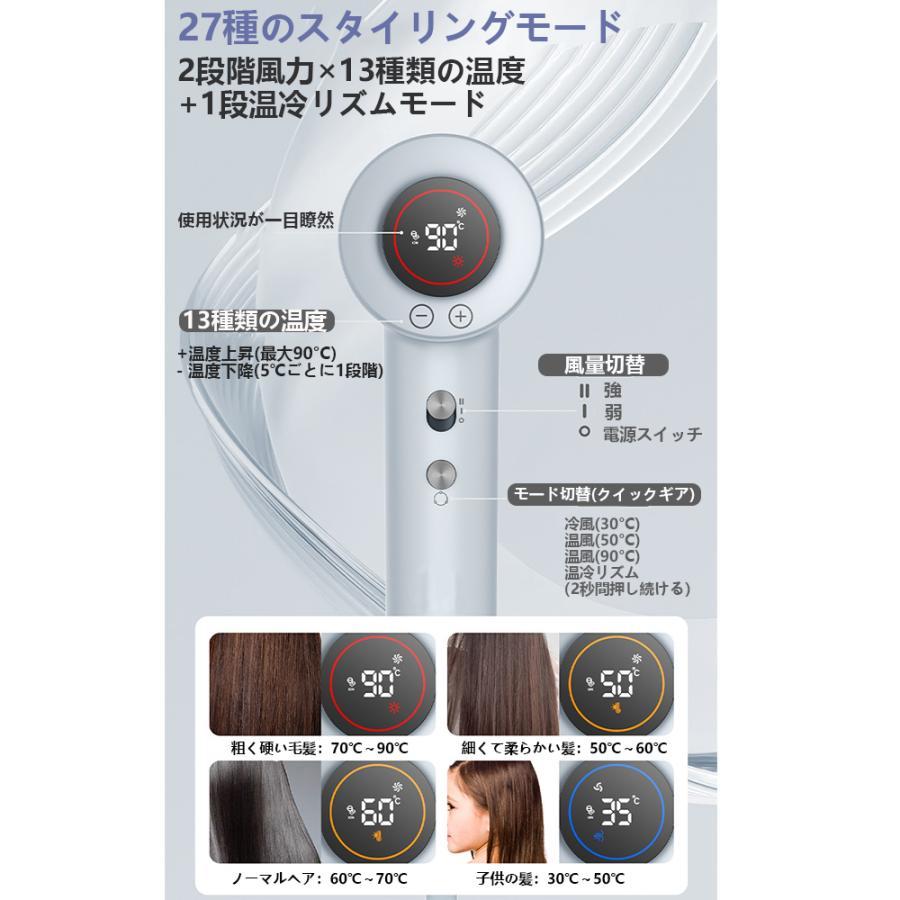 2026最新型 4億 マイナスイオン】 ドライヤー ヘアドライヤー 速乾 大