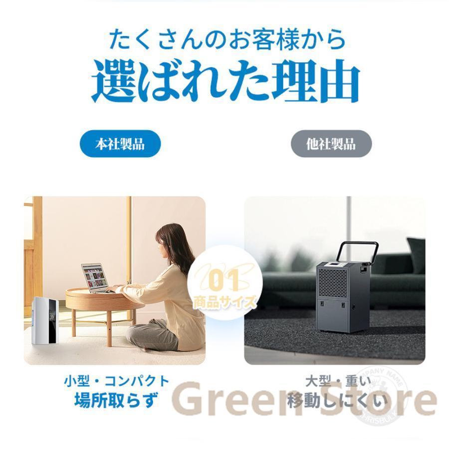 除湿機 空気清浄機 衣類乾燥 除湿 20畳 コンパクト 小型 LEDスクリーン