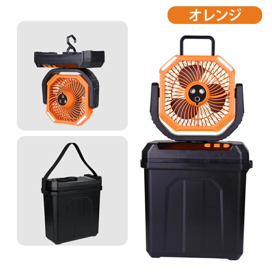 キャンプ 扇風機 ミストファン 20000mAh 大容量バッテリー ミスト噴霧