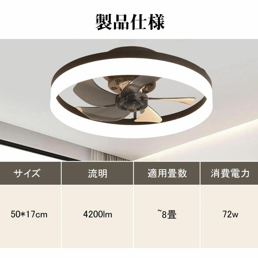 ファン付き照明 シーリングファンライト 12畳 LED シーリングファン