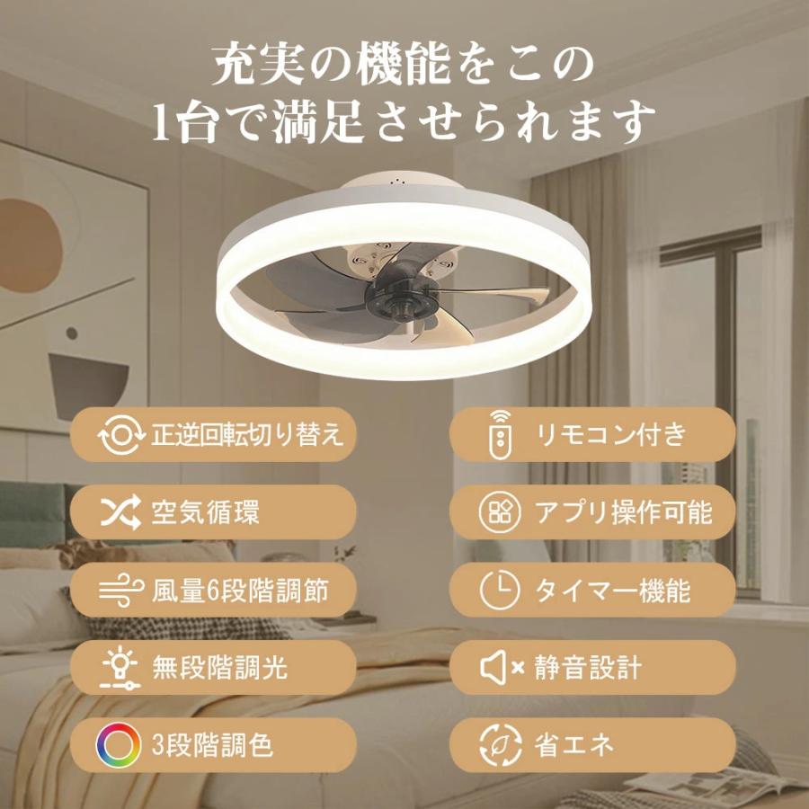 ファン付き照明 シーリングファンライト 12畳 LED シーリングファン