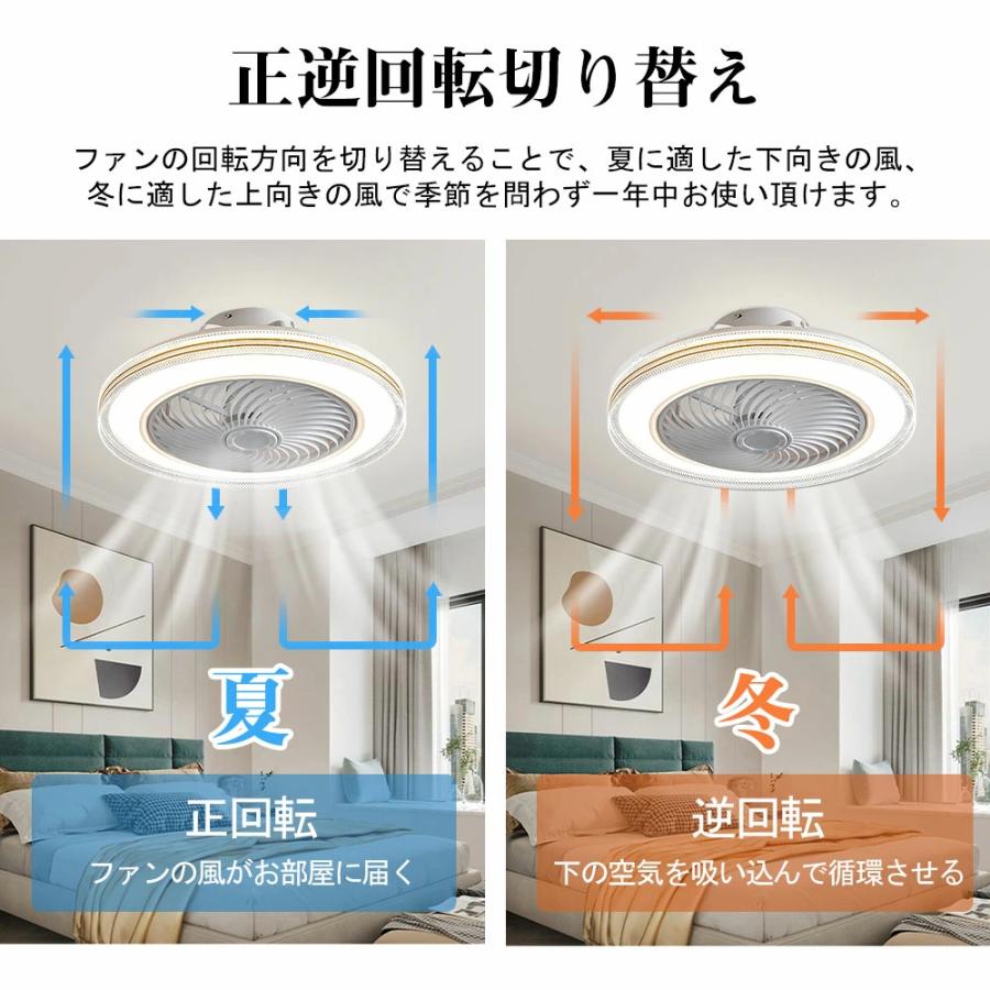 シーリングファンライト 12畳 LED ファン付き照明 シーリングファン