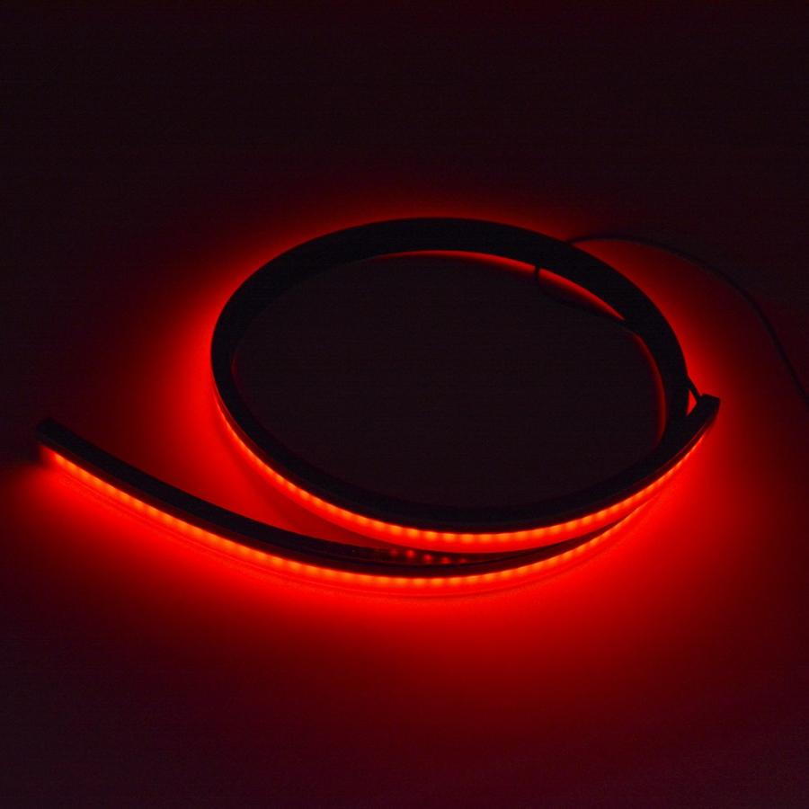 新型 流れるブレーキ Led 流れるledテープ 赤 テールランプ ブレーキランプ ハザードランプ 機能付き 汎用 12v車用 100cm トランクライト Led Brake 1m Akashi 通販 Yahoo ショッピング