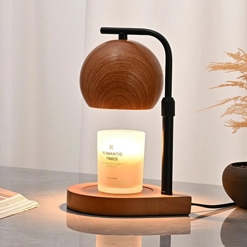 キャンドルウォーマー タイマー 木目調 高さ調節 調光機能 おしゃれ