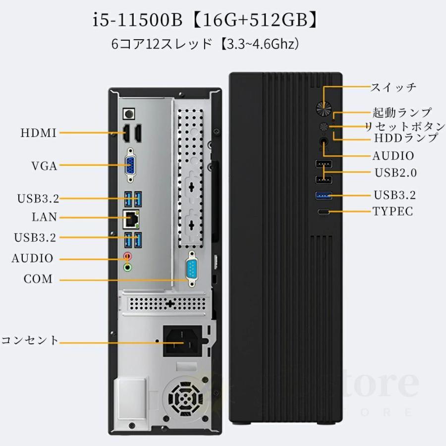 ミニPC 新品 Windows11 ミニパソコン mini pc office付き 4K