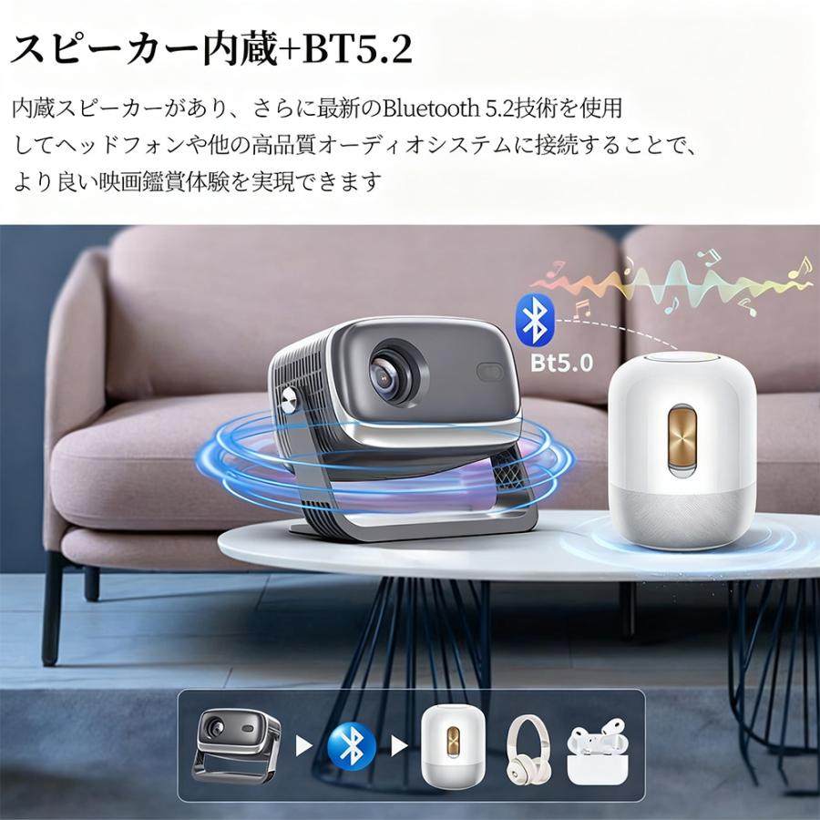 ✨プロジェクター 天井投影 1080P解像 4K対応　オートフォーカス 自動補正 2025新発売】プロジェクター 家庭用 本体 4K 天井投影 電動フォーカス